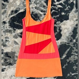 ARDEN B Neon Colorblock Dress  S